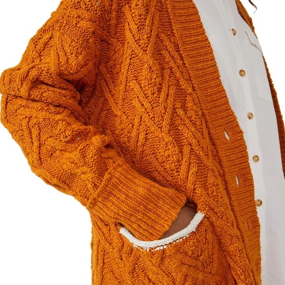 NEW Free People Montana Cable Cardigan - Picture 10 of 14